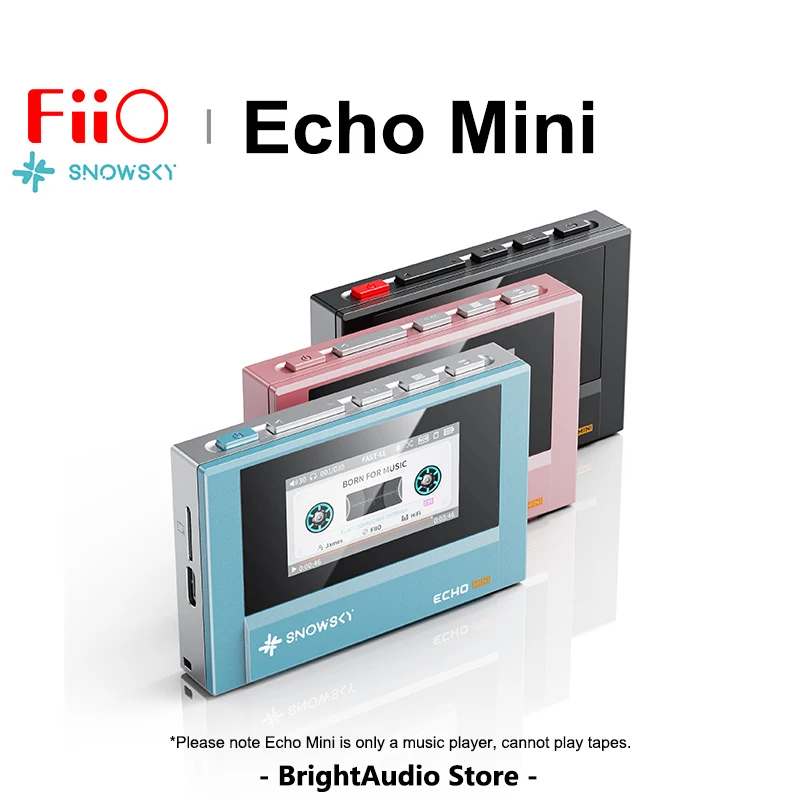 FiiO SnowSky Echo Mini HiFi Bluetooth MP3 Walkman Pure Music Player 15Hours Playback 3.5mm 4.4mm Headphones Output