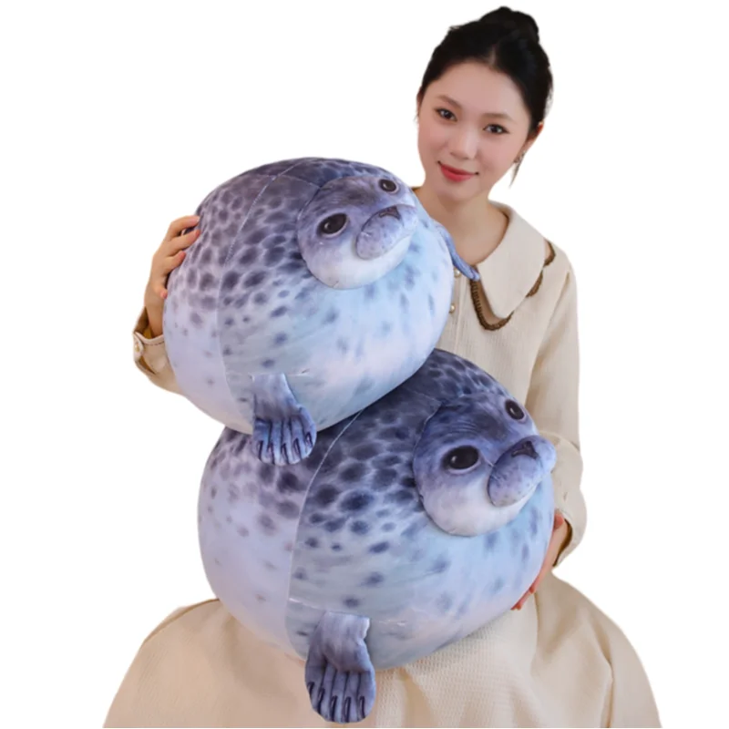 

35/50CM Cute Creative Gray Ocean Series Seal Soft Plush Toys Accompany Dolls Sofa Pillow Girls Kids Birthday Christmas Presents