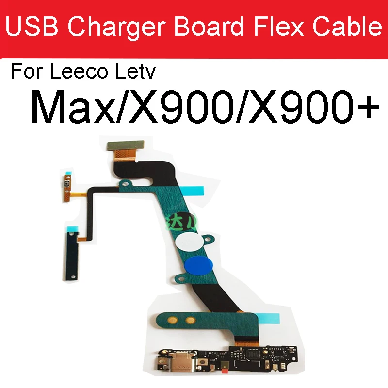 USB Charger Board Dock Connector Flex Cable For LeTV LeEco Le Max X900 X900+ Charging Jack Port Board With Microphone Parts