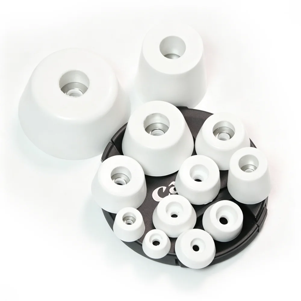 1-20Pcs White Rubber Feet Chair Furniture Leg Pad Machine Speaker Shock Stand Absorber Non-slip With Gasket Floor Protector