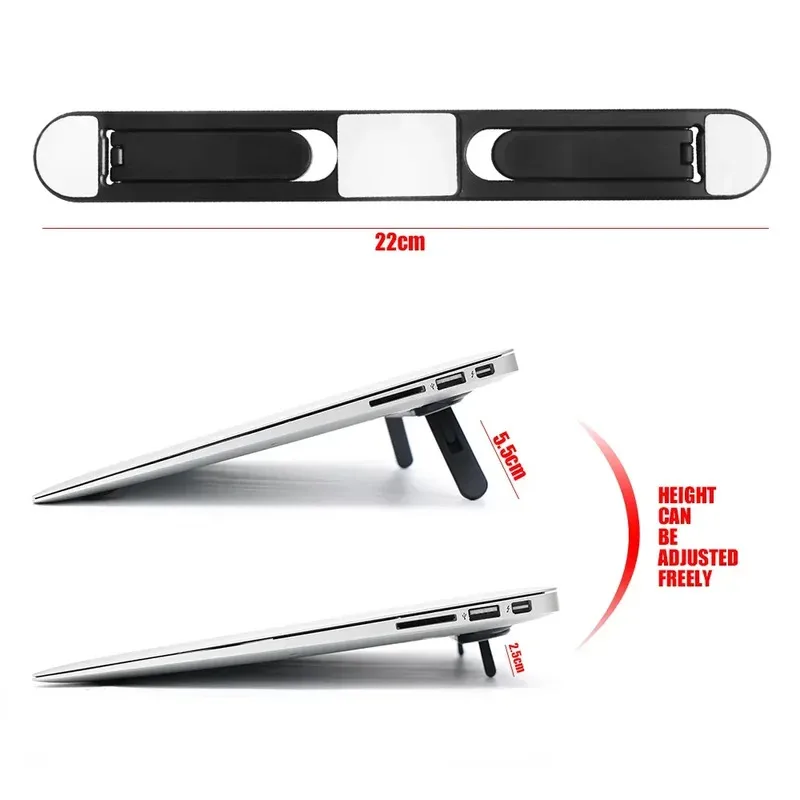 

Universal Laptop Riser Stand for Macbook Pro 13 15 Air Lenovo Samsung Notebook Cooling Pad Invisible Laptop Bracket Stands