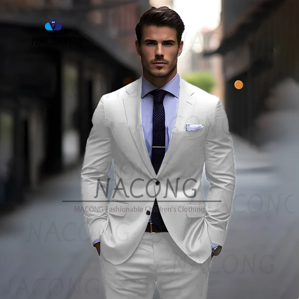 Men's Suit Custom Slim Suit 2-Piece Formal Jacket Pants Party Wedding Men Suit Jacket