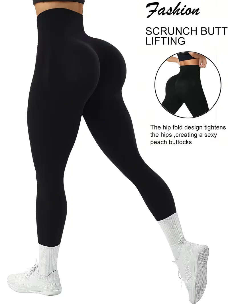 New Product Naked Sense No Embarrassment Line Yoga Pants High Waist Butt Lift Outer Wear Peach Yoga Sports Fitness Pant Leggings