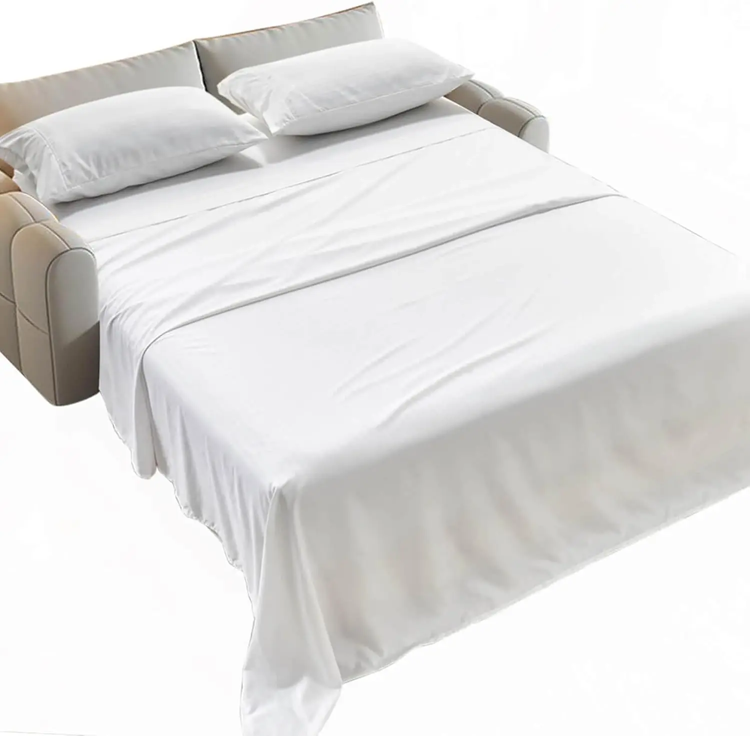 

Striped Sofa Bed Sheets Queen For Sleeper Sofa Bed With 4-6 Deep Soft Brushed 1800 Microfiber 4 Piece Bedding Set
