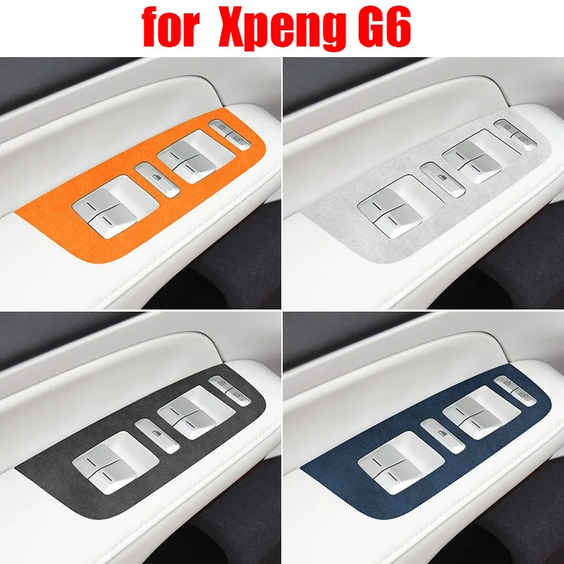 

Ultra Thin Suede Sticker for Xpeng G6 2023 2024 2025 Glass Switch Button Panel Windows Control Panel Protection