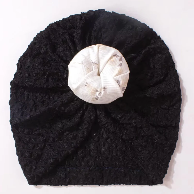 

Newborn Baby Hat Turban Baby Girl Boy Hats Solid Color Bonnet for Kids Knot Head Wraps Infant Cap Hair Accessories