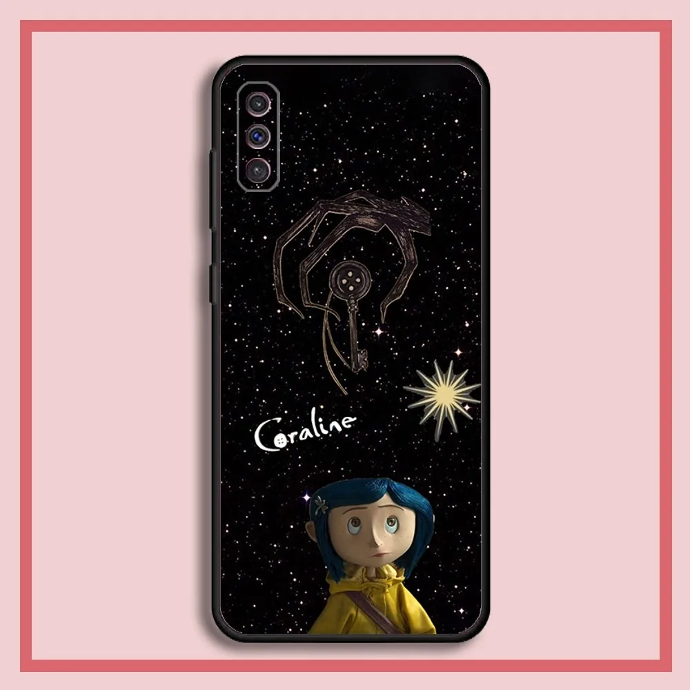 C-CoralineS And The M-Magic D-Door Phone Case For Samsung S23,23,22,30,21,10,9,Note20 Ultra,Lite,Ultra,Plus,FE,Black Soft Case