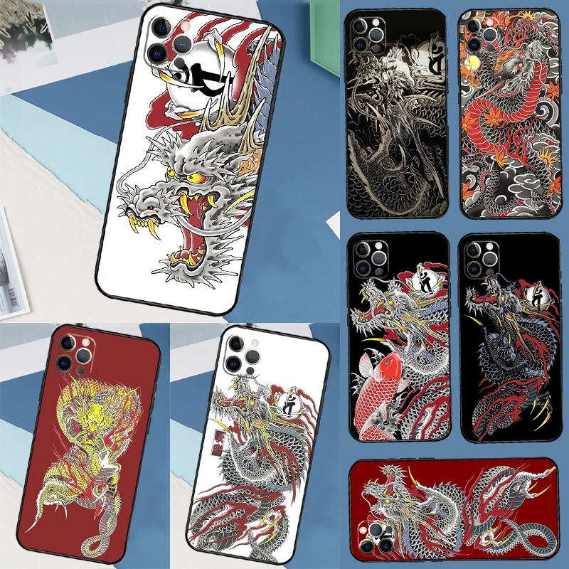 Yakuza Dragon Tattoo Case For Samsung Galaxy A52 A32 A12 A56 A36 A16 A54 A34 A14 A13 A33 A53 A15 A35 A55 A17 A37
