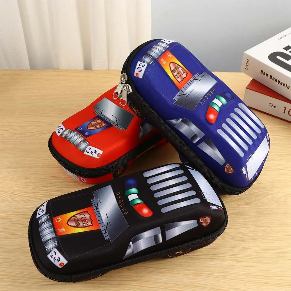 

Plastic Kids Gift Racing Car Storage Bags Cartoons Boy Stationery Pouch 3D Pencil Bag Car Pencil Cases School Pencil Box