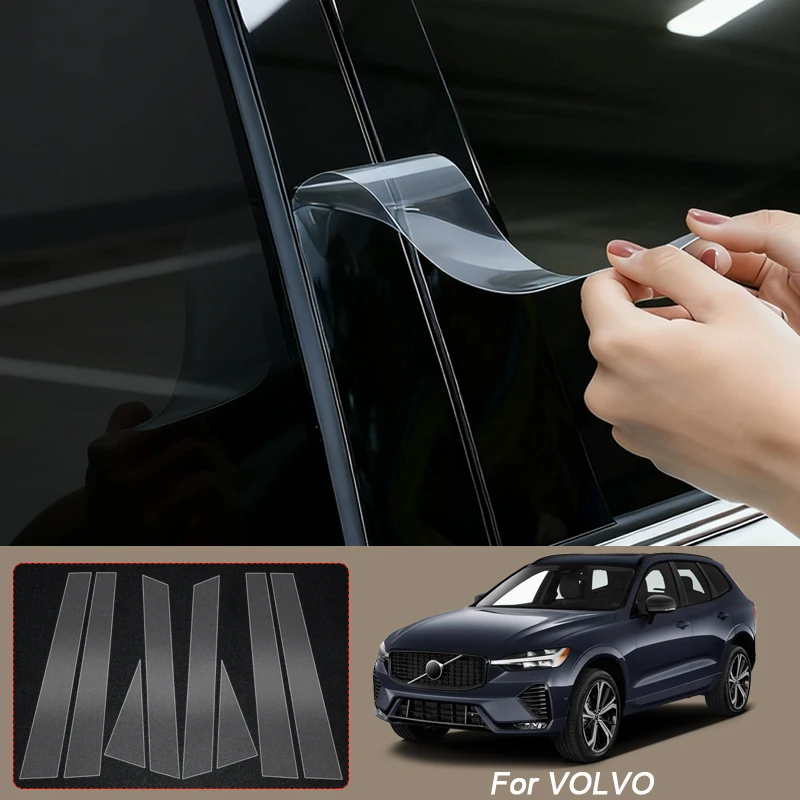

Автомобильная защитная пленка из ТПУ на стойке B для VOLVO C40 EX30 EX90 S60 S90 V40 V60 V90 XC60 XC90 20210-2026, наклейка на краску кузова