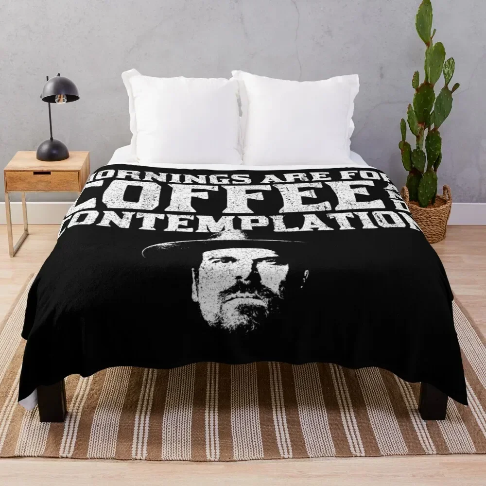 Coffee and Contemplation Throw Blanket bed plaid Thin For Decorative Sofa decorative Blankets