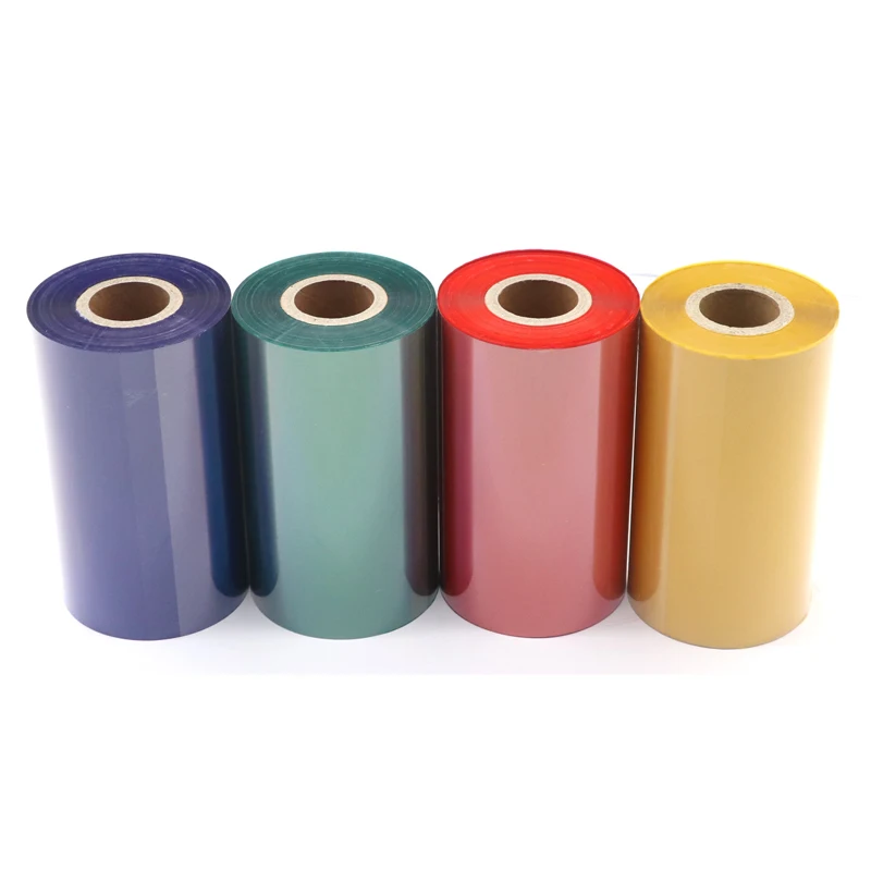 Red 110mm×300m Color Barcode Printing Thermal Transfer Ribbons Wax110mm 300m red blue green Yellow white