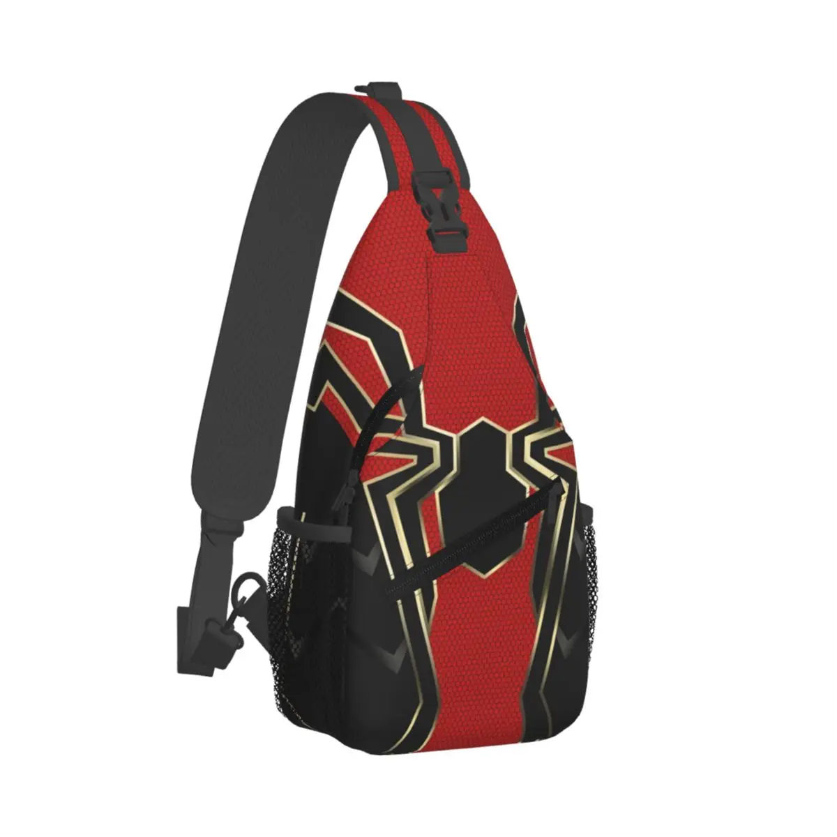 Custom Superhero Shoulder Backpack Men Women Fashion Shoulder Chest Bags for For Traveling Hiking Spider Man Sling Bag