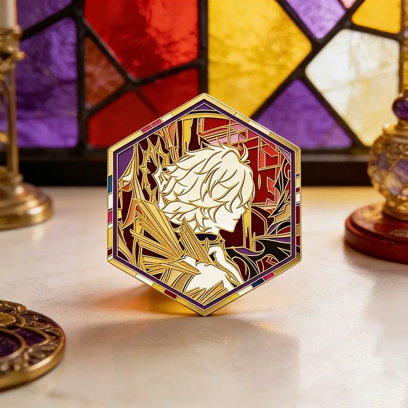 Honkai: Star Rail Evanescia Cosplay-Anstecker, Spiel-Anime Anaxagoras Khaslana Cipher Pin, Niedliche Dekoration, Halloween-Party-Kostüm-Requisiten – Detail 19