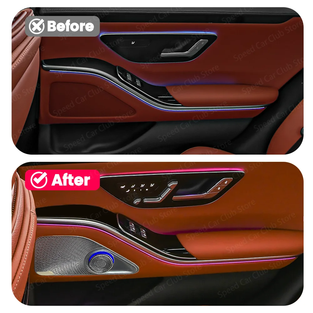 LED Rear Door Tweeter Car High-Pitched Speaker For Mercedes Benz New S class W223 S450L Speaker 2021+ Ambient Lighting
