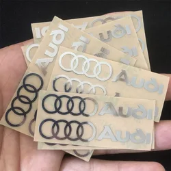 Car Metal Emblems Creative Stickers Waterproof Dirt-proof Stickers For Audi A4 B8 B6 B9 B7 A3 8P 8V 8L A6 C7 C6 C5 Accessories
