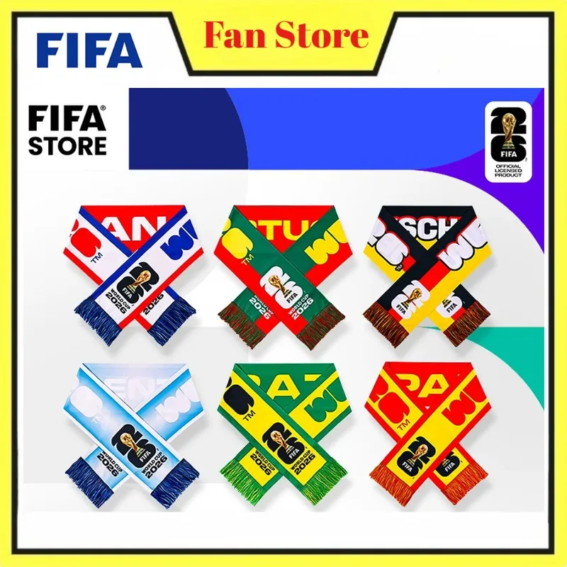 FIFA 2026 World Cup USA Canada Mexico National Team Scarf Football Fans Cheer Support Scarf Sports Souvenir Gift