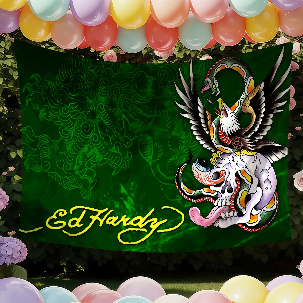 Fashion E-Ed H-Hardy-Y flag Decorative Banners Suitable For Outdoor Camping Family Parties And Garden Walls Gift