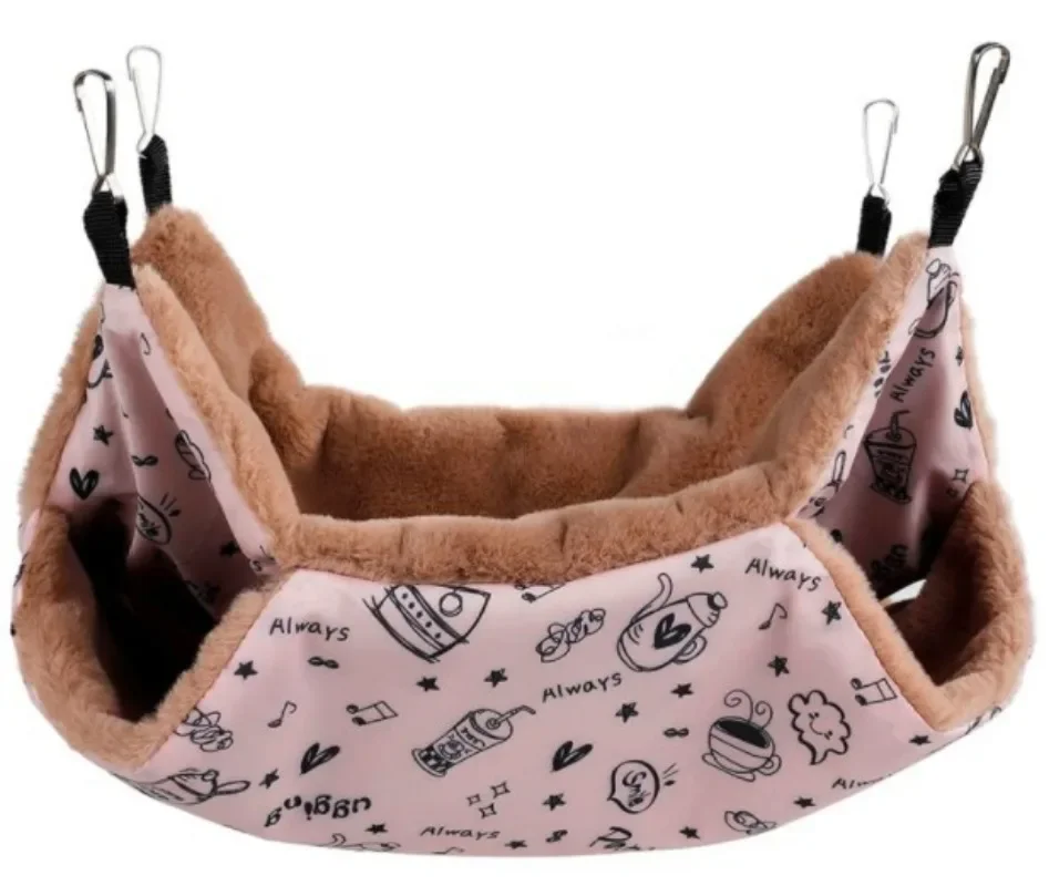 Warm Hamster Hammock Guinea Pig Hanging Beds House for Small Animal Cage Rat Squirrel Chinchillas Nests Pets Supplies