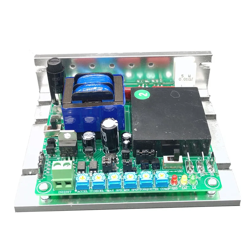 volt adjust in 115/230VAC Output 90v/180VDC SCR DC Motor Speed Controller 1/2hp 1hp 180v dc motor controller anti-interference