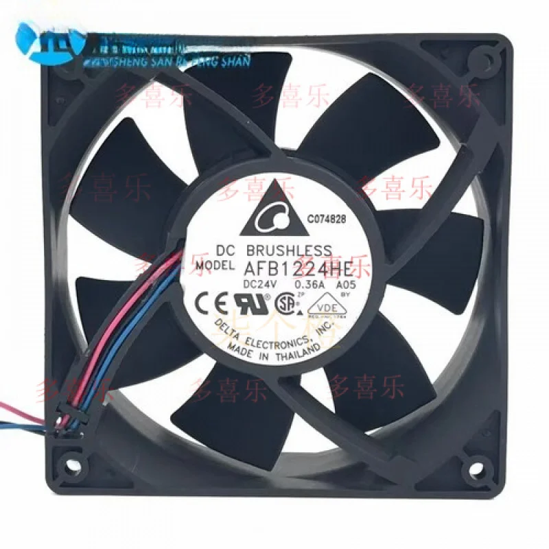 ZMZM    for Delta AFB1224HE 12038 DC24V 0.36A 12CM 3-Wire Inverter Cooling Fan