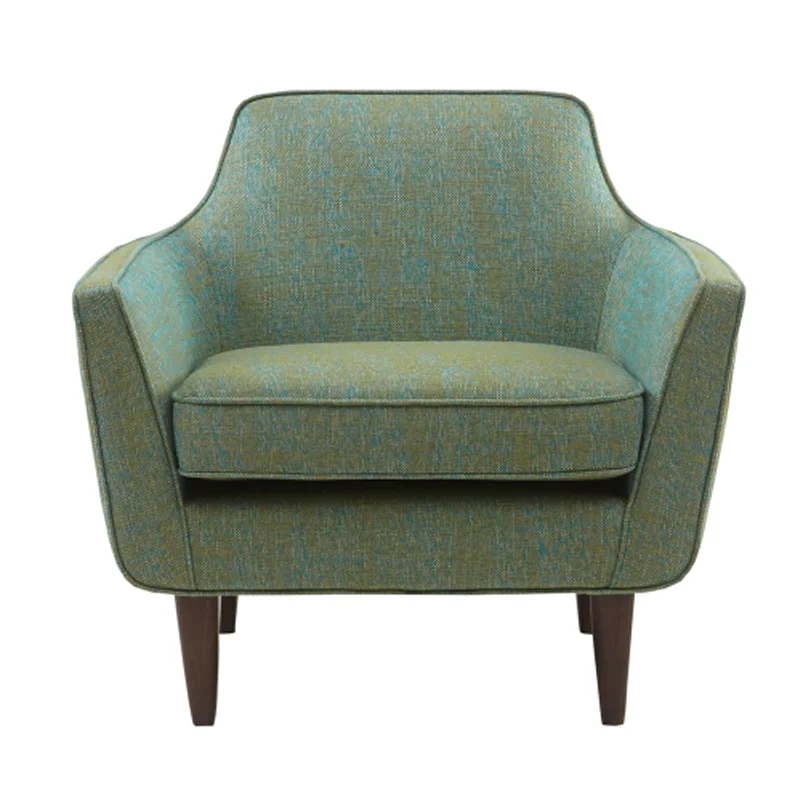 Mid-Century Accent Chair with High-Density Foam Interior for Optimal Comfort, Birch Tapered Legs in Morocco Finish