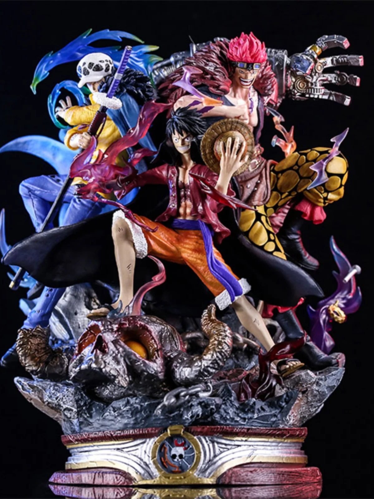 One Piece Figures Monkey D Luffy Kid Trafalgar 3 Captain Sattue Anime Action Figurine Manga  Toys Gifts Dolls Desktop Children