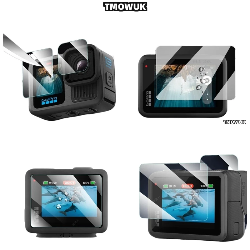 

For GoPro Hero 13 HD 9H Anti-Scratch Full Cover Lens Protector