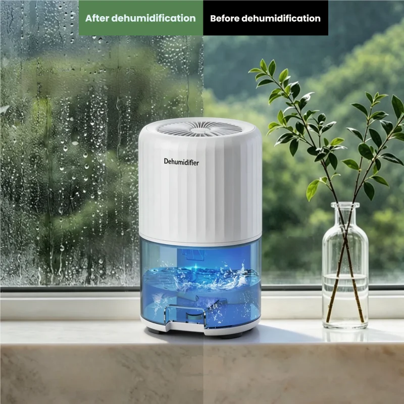 Portable Household Silent Air Dehumidifier  Operates Silently Purifies Air In Living Rooms Bedrooms Offices And Kitchens