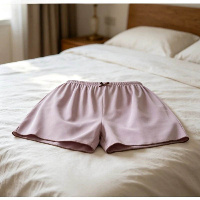 

Women's Ice Silk Safety ShortsSummer Thin Non Rolling Anti Exposure Breathable & Lightweight Perfect for Daily Wear Under Skirts