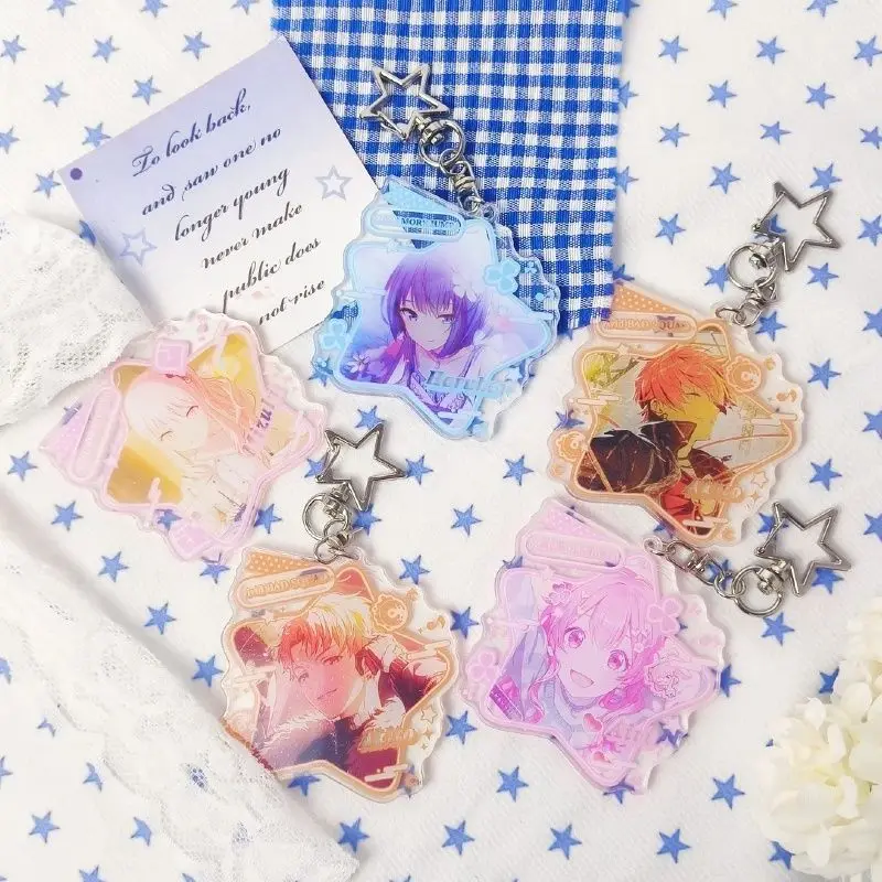 Chaveiro de Estrelas PJSK para Mulheres, Chaveiro Shinonome Akito, Chaveiro Akiyama Mizuki em Acrílico, Pingente Momoi Airi, Presentes Nene