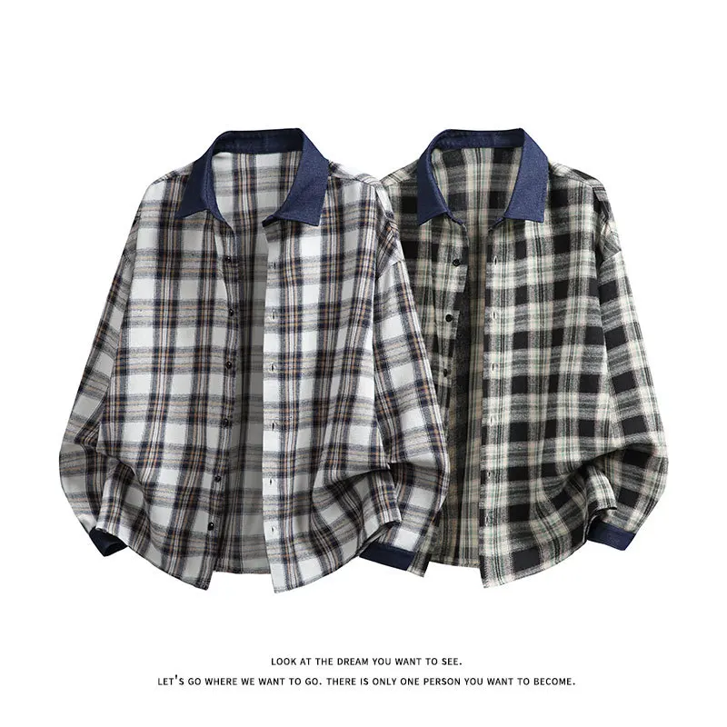 

Весна 2026: Новинка! Женская уличная модная клетчатая накидка-жакет. Свободный крой, длинный рукав, утепленная.