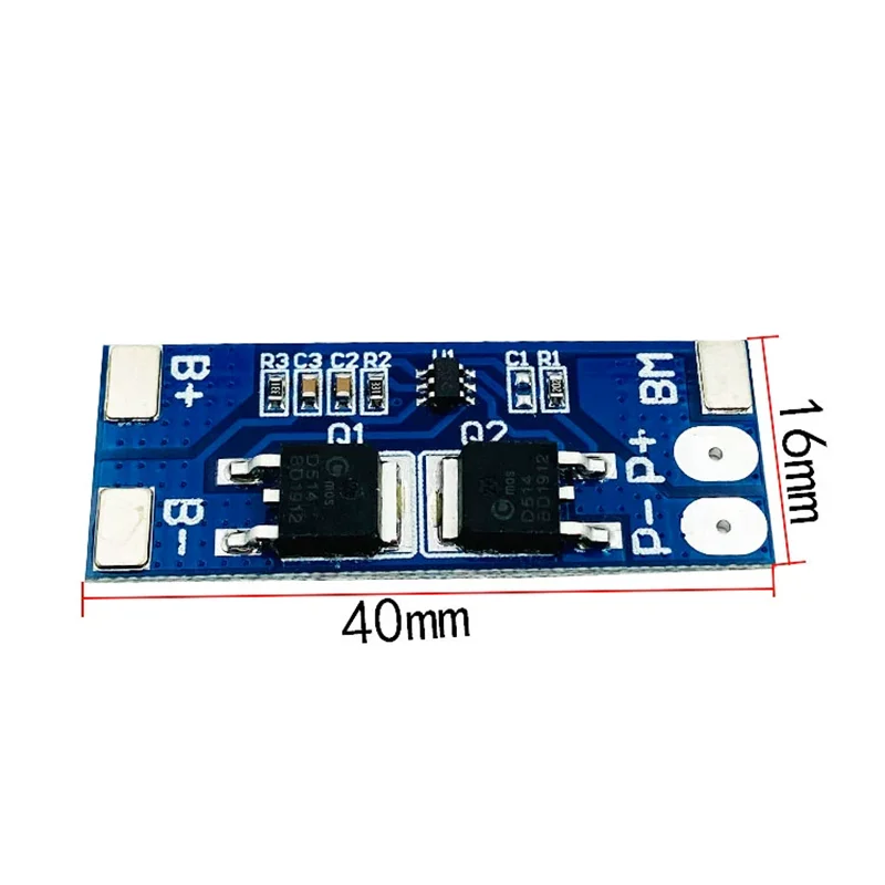 1pcs 2S 7.4V lithium battery protection board 8.4V Overcharge and overdischarge protection 8A Operating current 10A Current limi