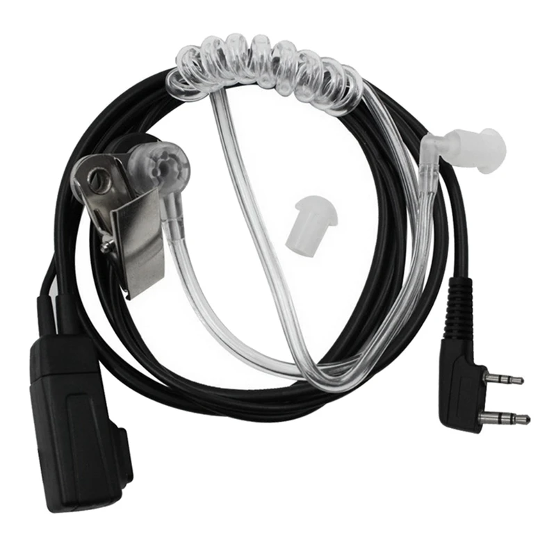 หูฟังวิทยุสื่อสาร10ชิ้นพร้อมไมค์สำหรับวิทยุหูฟังหูฟังเสียงเพลงอากาศสำหรับ UV-82 UV-5R Baofeng 888S