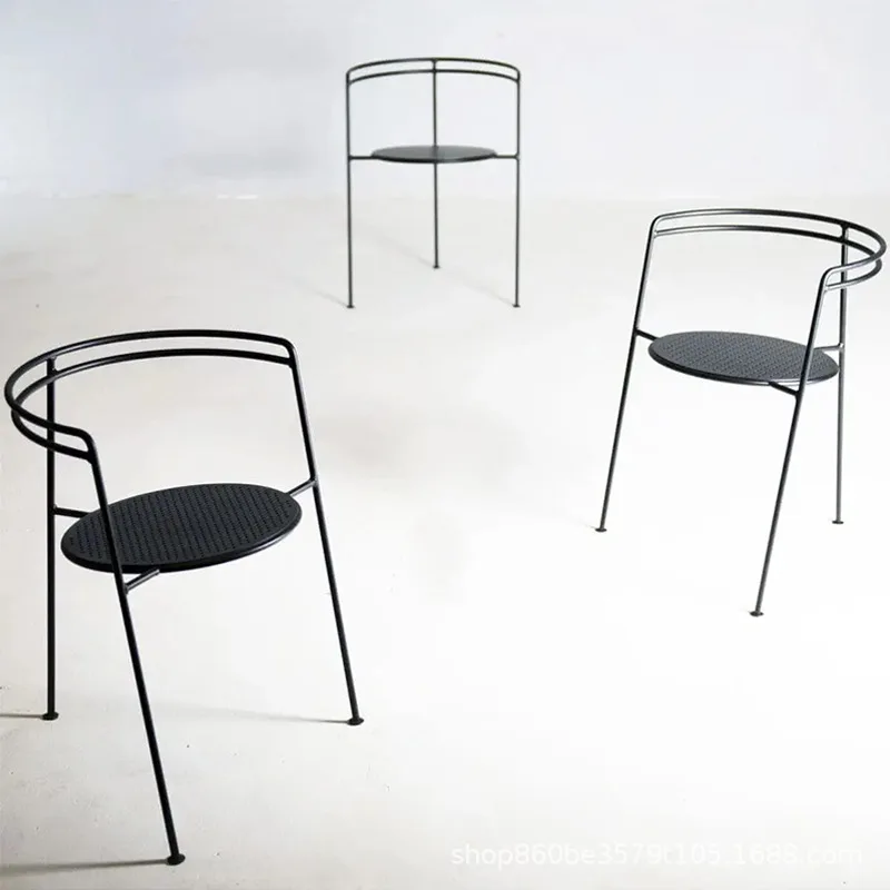 

Simple modern outdoor metal hollow restaurant balcony chess and card room casual tea room