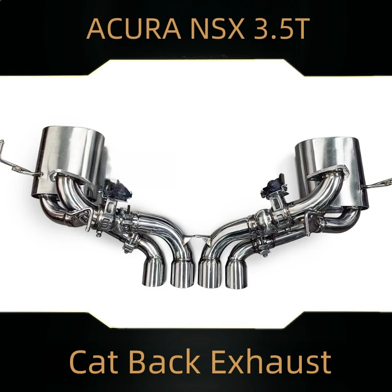 FOR ACURA NSX 3.5T 2016-2022 Valve Exhaust Silencer Stainless Steel Exhaust Pipe Cat Back Exhaust