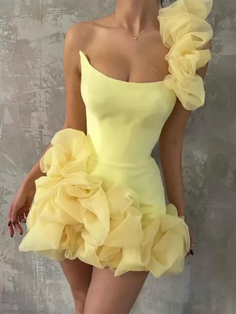 

Classic Strapless Sleeveless Tulle Mini Formal Evening Dresses Birthday Party Prom Gowns Customized