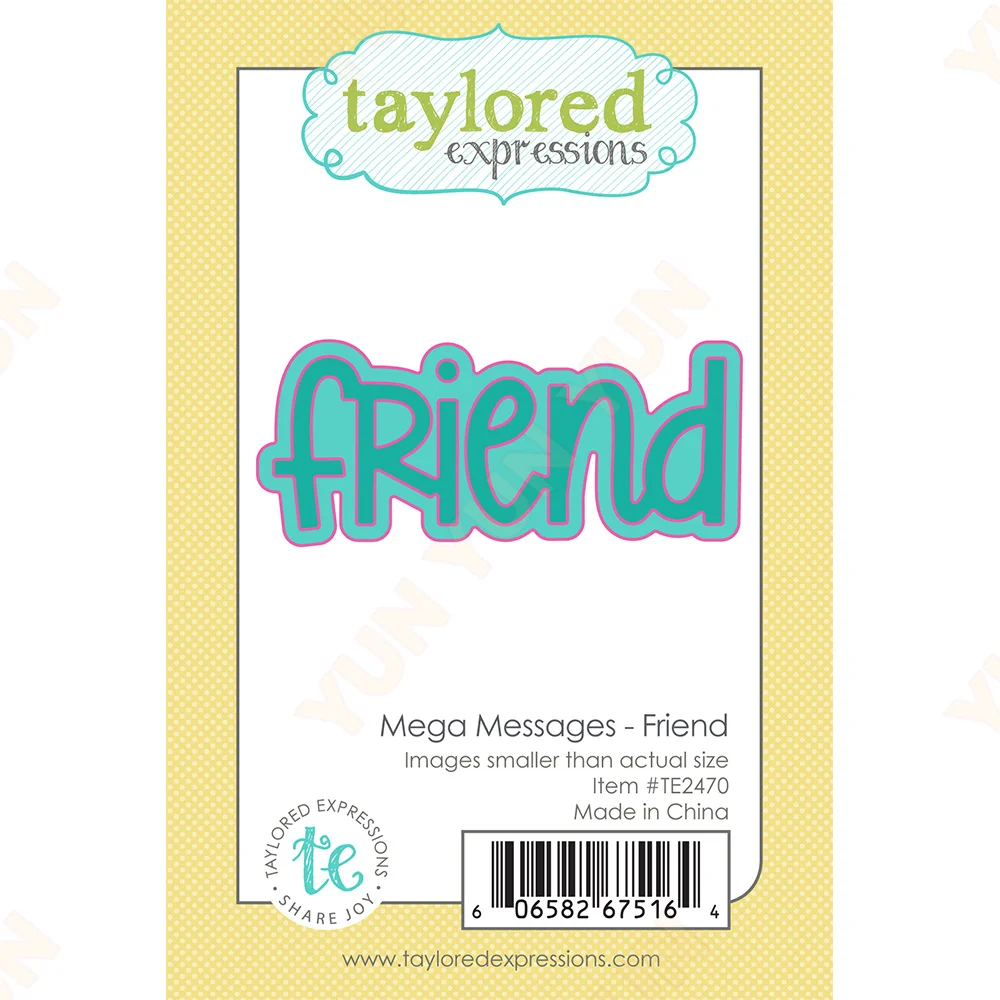 

Mega Messages Die - Friend Words Metal Cutting Dies Stencil DIY Scrapbooking Handmade Spring Flower Card Molds Template 2026 New