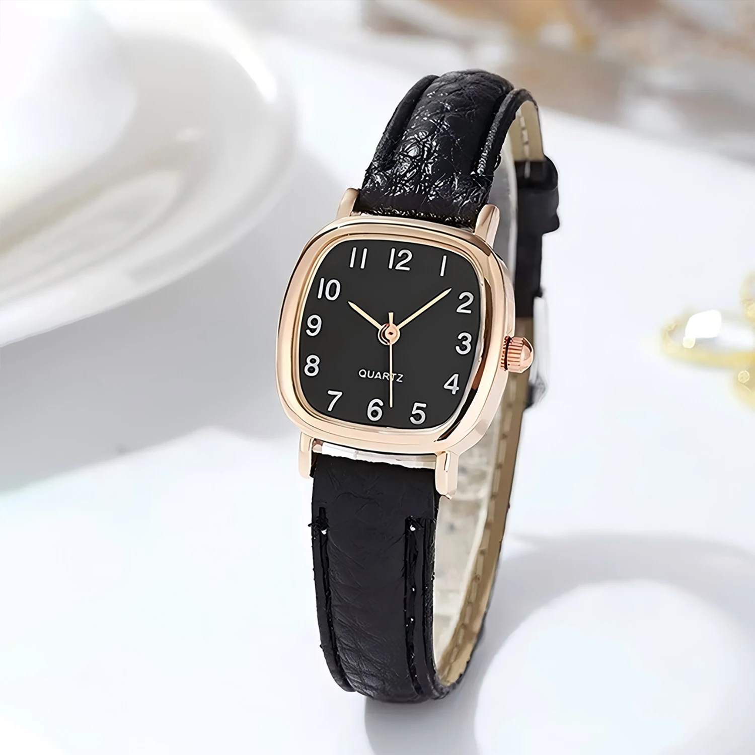 Square Belt Literary Retro Women's Watch Korean Fashion Quartz Watches Versatile Korean Daily Wristwatches Simple Luxury Reloj