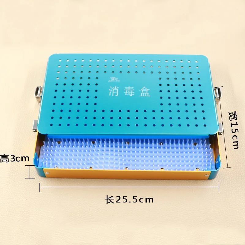 Medium Aluminium Chirurgisch Instrument Sterilisatiedoos Cosmetische Instrumenten En Gereedschappen Medische Sterilisatiedoos