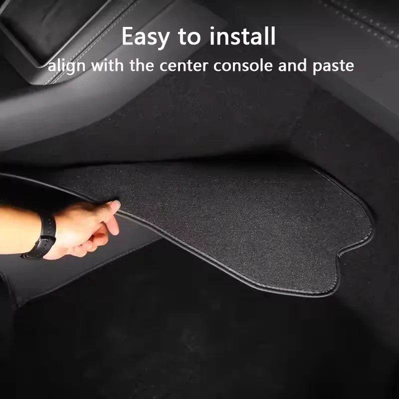 For Tesla ModelY Juniper 2025 Car Central Control Side Anti Kick TPE Waterproof Anti-dirt Full coverage Anti Kick Protective Mat image 6