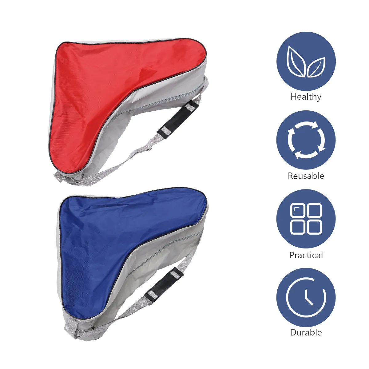 

2Pcs Skate Bag Heavy Duty Carrying Handles Universal Roller Ice Inline Skates Storage Carrying Case Clothes Towel Sports Tool