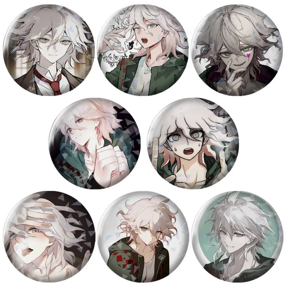 Nagito Komaeda Game Danganronpa  Brooch Metal Badge Brooch, Fashion Decorative Pins for Bag Clothing Decoration Gift,Souvenir.