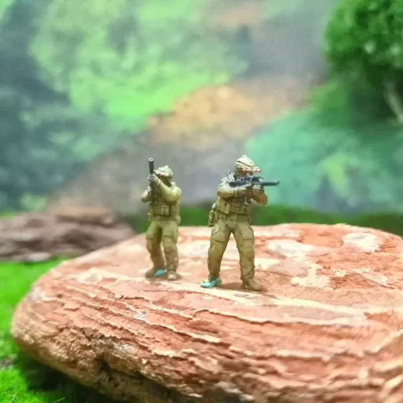 مجموعة ألعاب مجسمة مصغرة لجندي البحرية الأمريكية لعام 1/64 لمجموعة عسكرية لعرض الطاولة