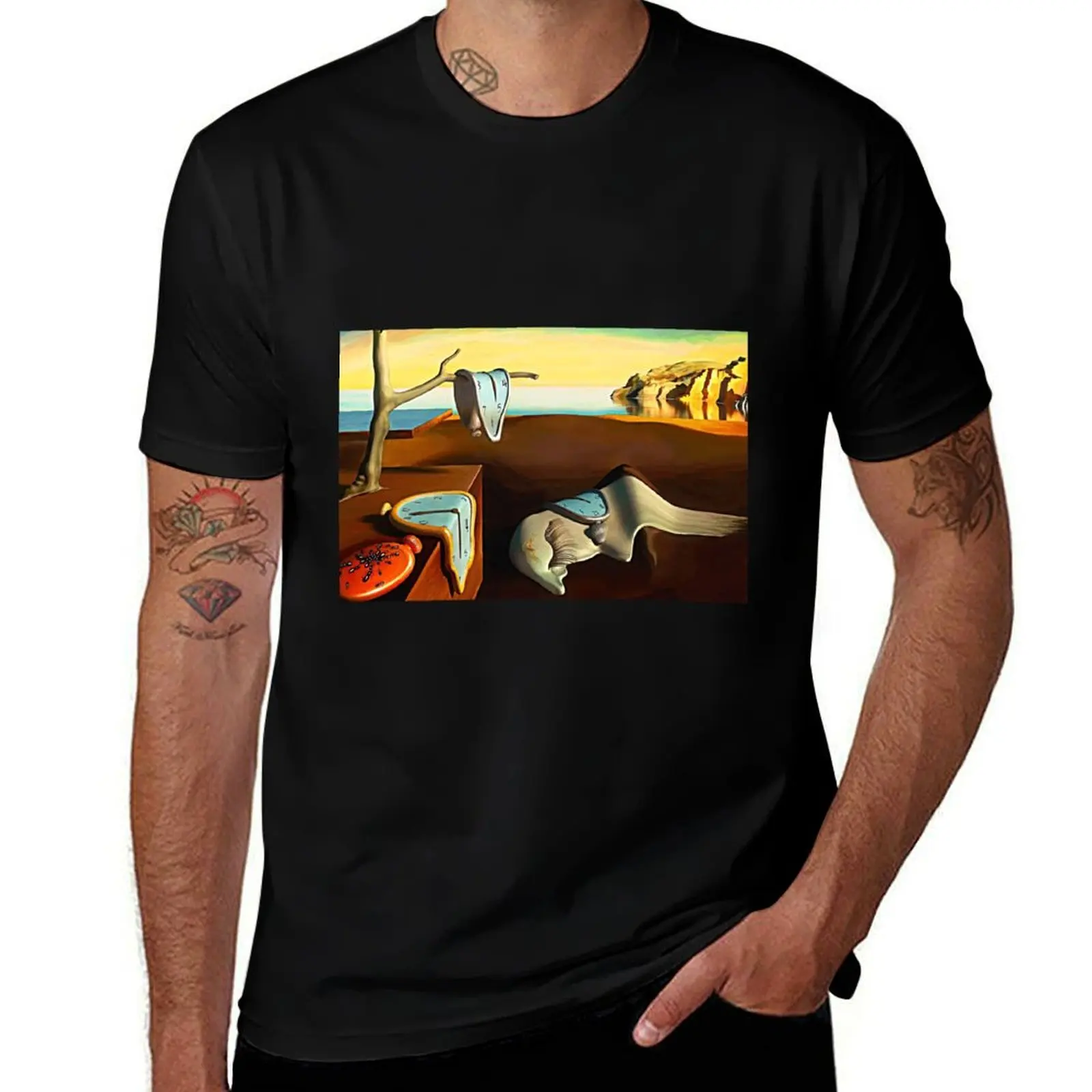 

salvador dali digital painting salvador dali artwork T-Shirt Lightweight Gym Training T-Shirt