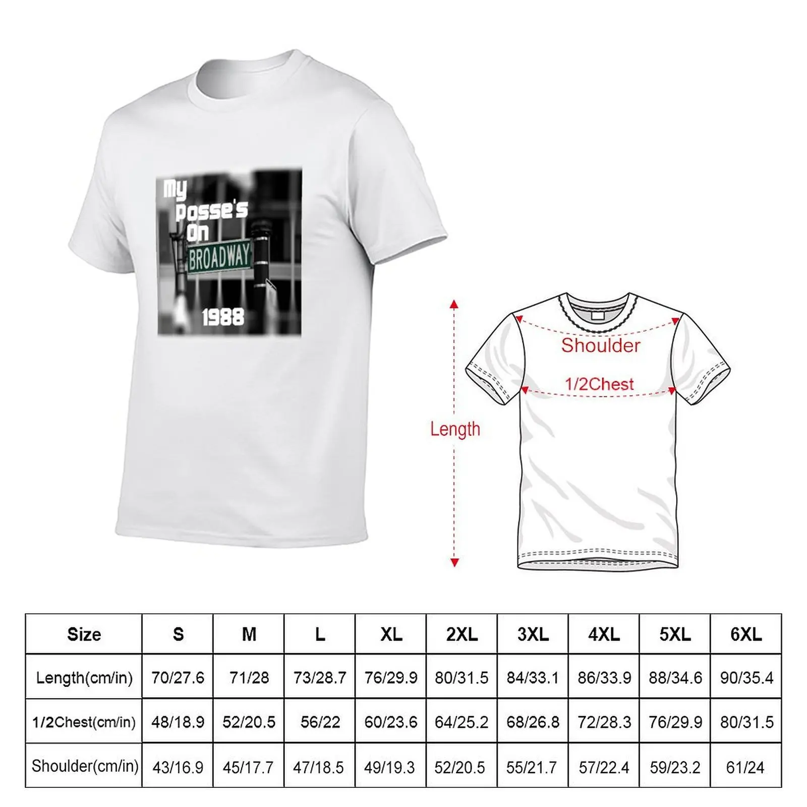 Broadway Posse Street T-Shirt cotton t shirt pack mens graphic t shirts T-Shirt