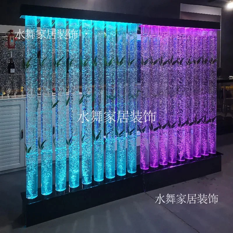 Custom. [Simple Installation] Customized Curtain Wall Screen Dance Bubble Wall Hallway Partition Acrylic Fish