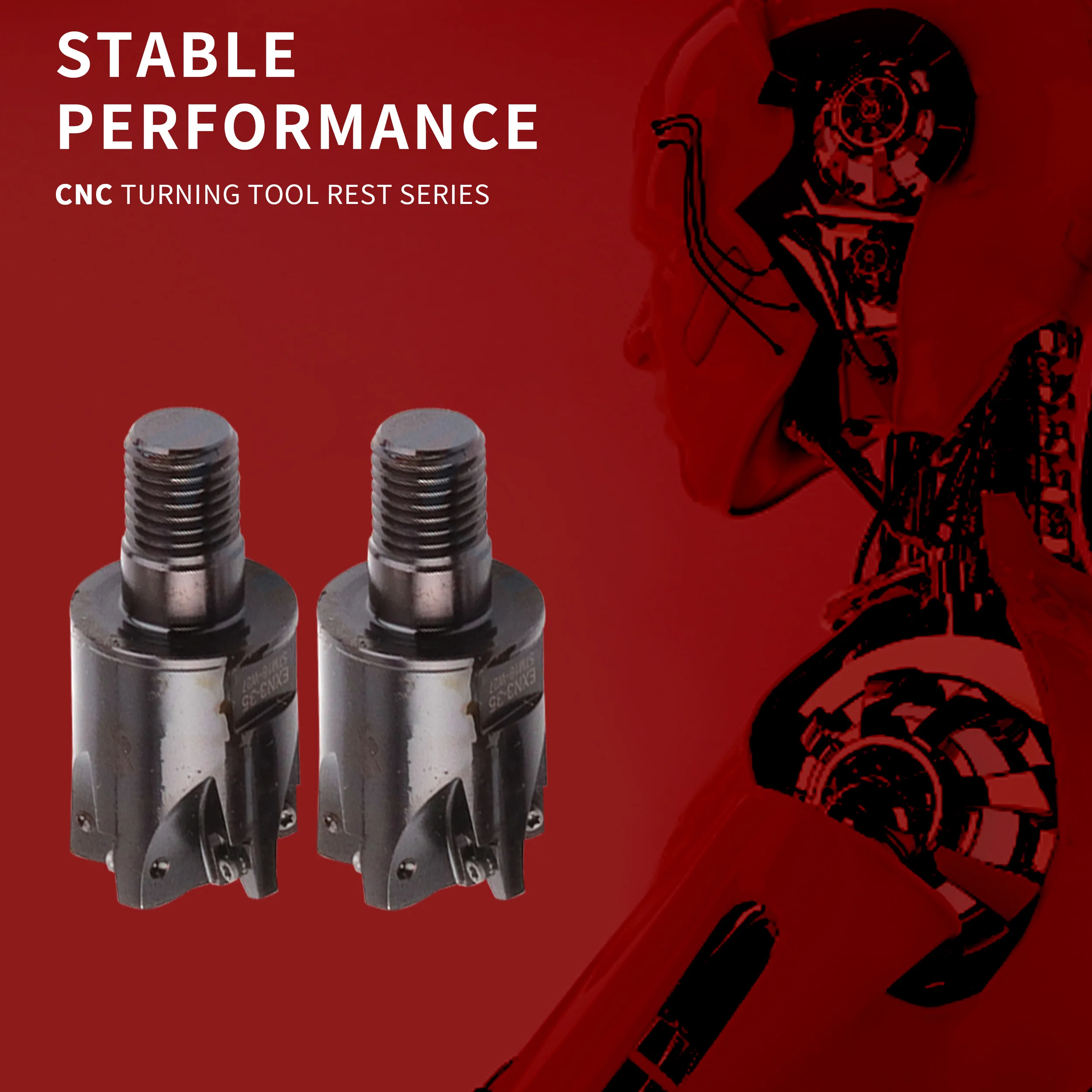 Cabezal de fresado de torno CNC EXN3-72TM8-W12, EXN3 + LNMU0303ZER MJ AH130 AH725, cuchillas de carburo, corte rápido, doble cara, buena estabilidad