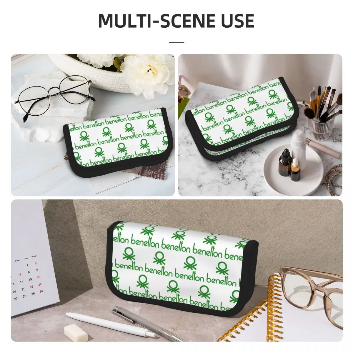 United Colors Of Benetton Pencil Case for Studen Gifts Pen Box Pencil Bag Stationery Supplies Pen Holder Bag view 6