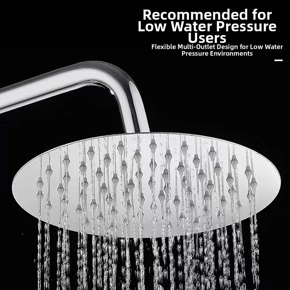 

6inch/8inch Shower Heads High Pressure Square Pressurized Technology Pressurized Shower Nozzle Water-saving Round
